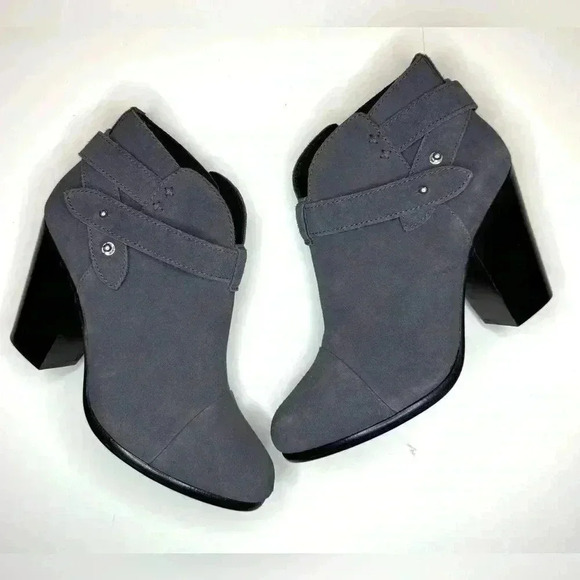 Rag & Bone Women’s Harrow Dark Grey Suede Booties Ankle Boots Size-37 - Picture 11 of 11